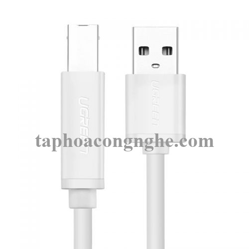 Ugreen 10482 5M màu Trắng Cáp USB 2.0 sang USB B máy in US104 30010482
